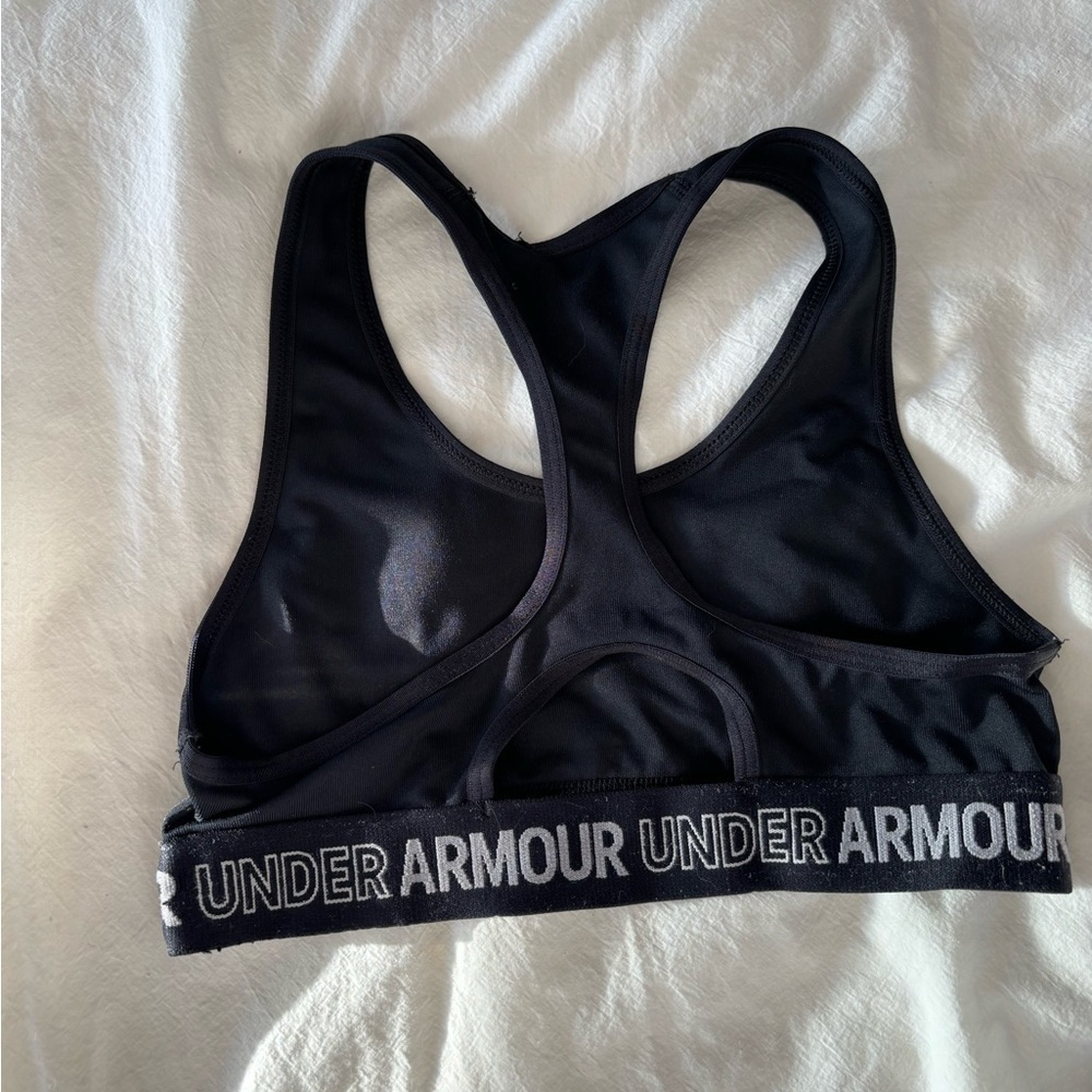 Set of 2 Under Armour Girls Sports Bra Youth Athletic Activewear - Picture 2 of 2